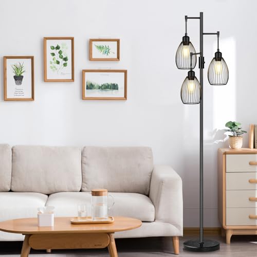 70" Dimmable Floor Lamp with Marble Base (3 Count)