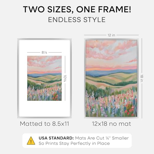 12x18 Silver Picture Frame (2 Count)