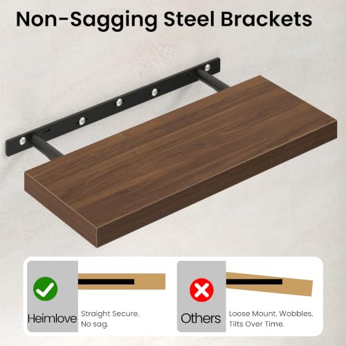 Floating Shelves for Wall 36 Inches Long (2 Count)
