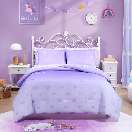 Twin Comforter Set with Sheets for Girls (5 Count)