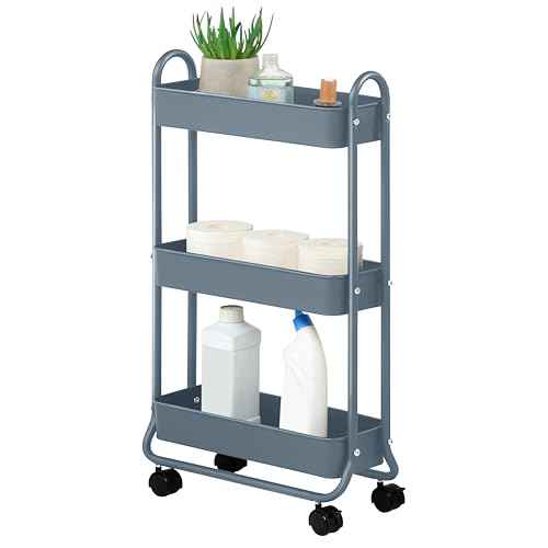 Slim Rolling Storage Cart