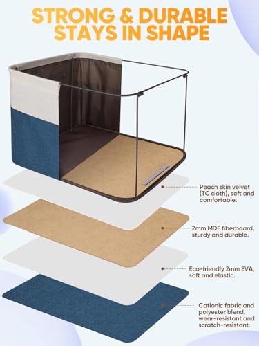 2 Pack Fabric Closet Storage Bins for Shelves (2 Count)