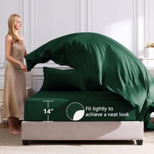 Queen Comforter Set Emerald Green