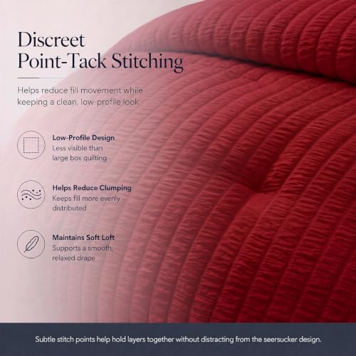 Oversized Queen Seersucker Comforter Set
