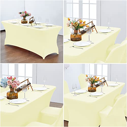 6FT Stretch Spandex Fitted Tablecloth