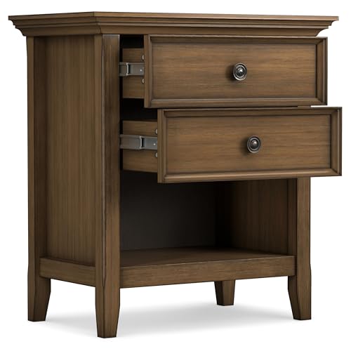 Amherst 24" Bedside Table in Rustic Natural Aged Brown