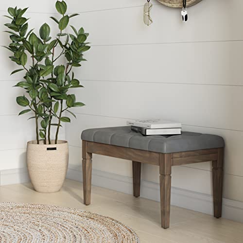 Dahlia 18" x 46" Solid Wood Outdoor Indoor Bench in Taupe