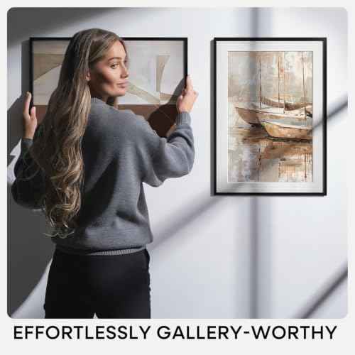 8x24 Black Panoramic Picture Frame (2 Count)