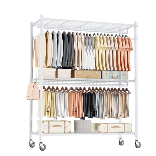 3 Tier Garment Rack with Wheels