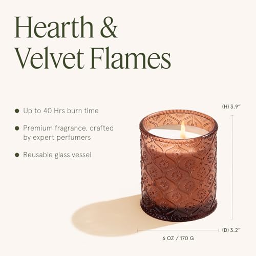 Hearth & Velvet Flames Candle (6 Ounce)