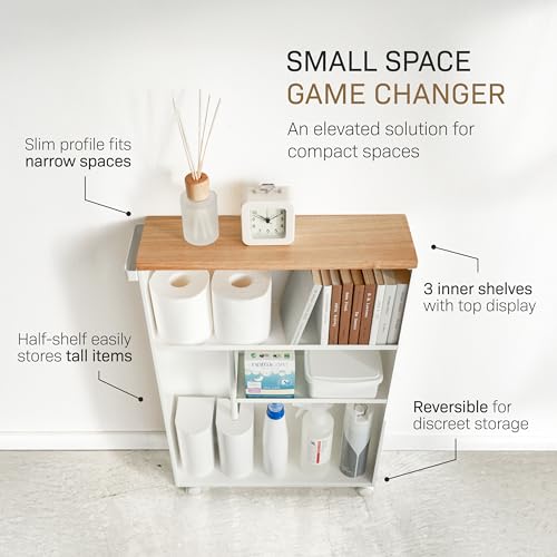 Home Slim Rolling Storage Cart