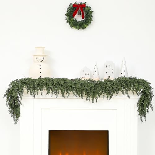 1 Pcs 6 ft Christmas Artificial Cedar Garland (6 Foot)