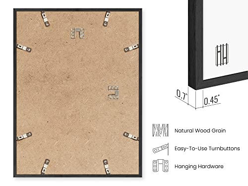 8x10 Black Oak Frame Set of 4 (4 Count)