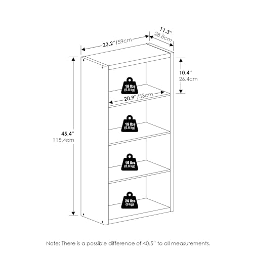 Viola 4 Tier Book Shelf