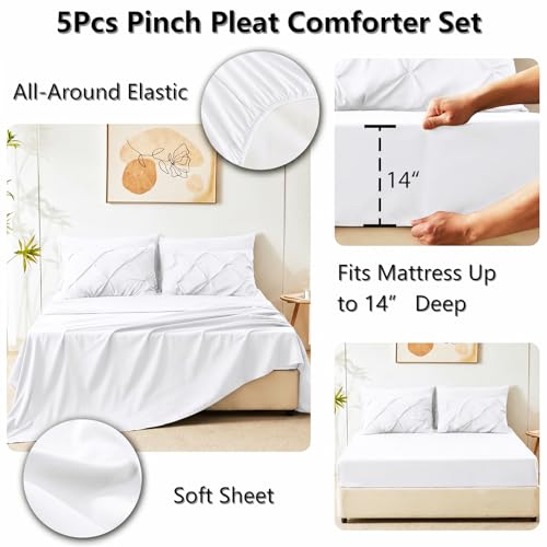 Twin XL Comforter Set White