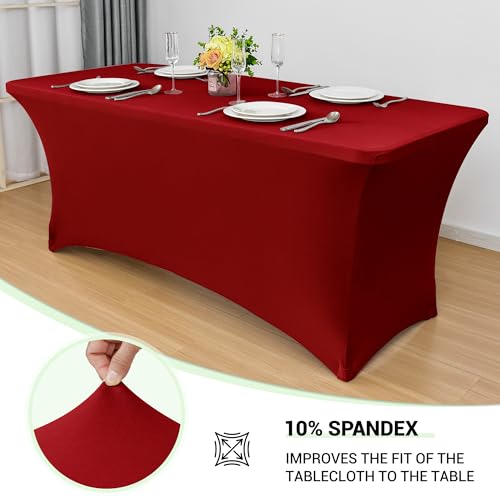 8ft Stretch Spandex Table Cover (2 Count)