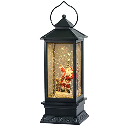Christmas Snow Globe Lantern with Music