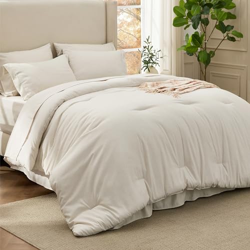 California King Comforter Set Beige