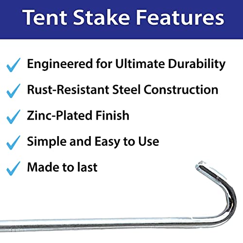 Steel Tent Hook Stakes (50 Count)