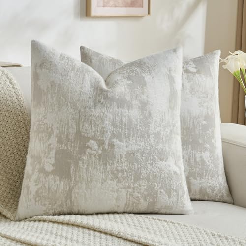 Pack of 2 Faux Cashmere Throw Pillow Covers 18x18 Inch (2 Count)