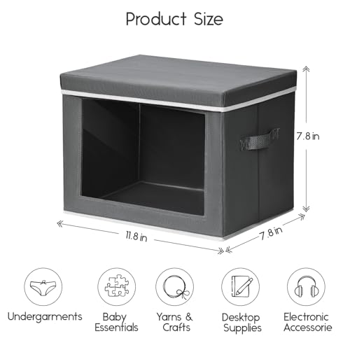 Storage Bins with Lids (3 Count)