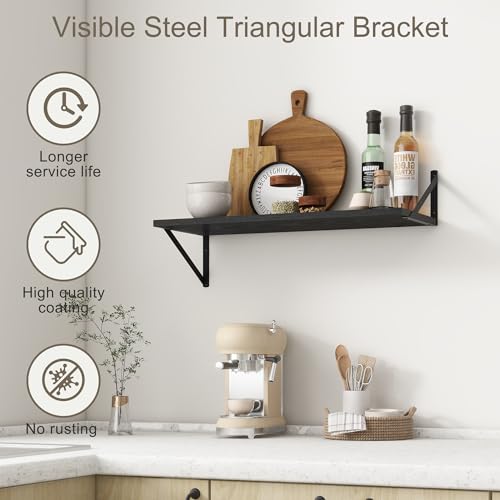 27.5" W x12 D Floating Shelves