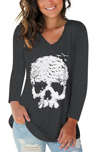 Women's Halloween Costume Skull T