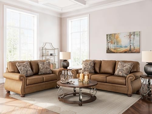 Faux Leather Sofa