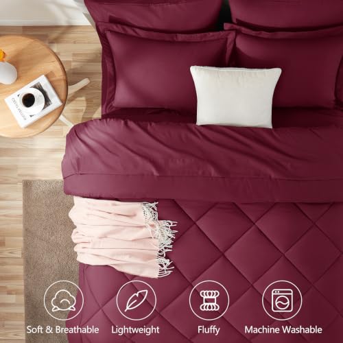 Full Size Comforter Sets Burgundy