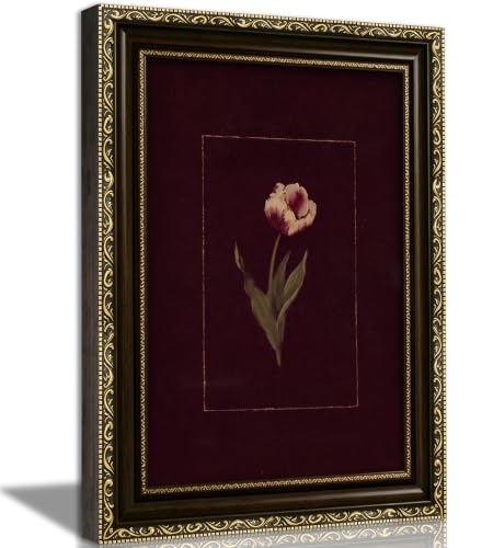 Vintage Gold Framed Tulip Wall Art
