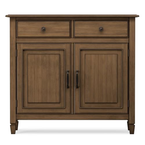 Connaught 40" Solid Wood Cabinet in Rustic Natural Aged Brown