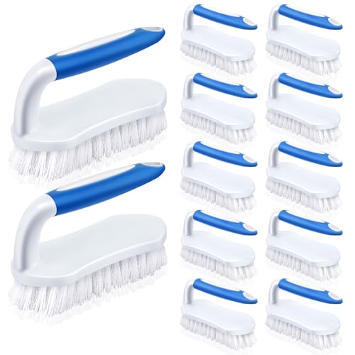 12 Pcs Scrub Brush Bulk for Cleaning with Handle