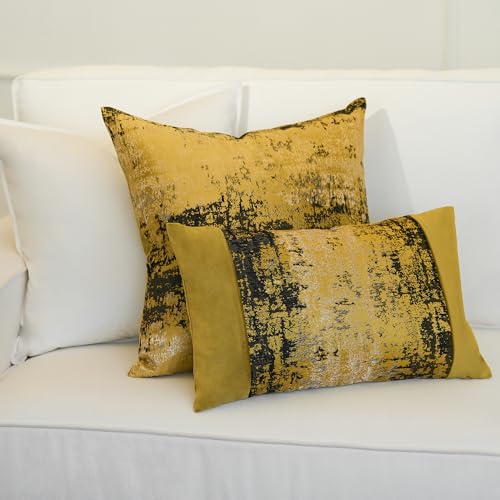 Luxury Sun Gold Pillow Covers 22x22