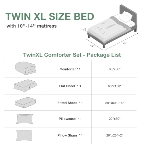Mineral Blue TwinXL Comforter Set