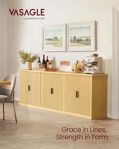 Contemporary Buffet Cabinet with Adjustable Shelves