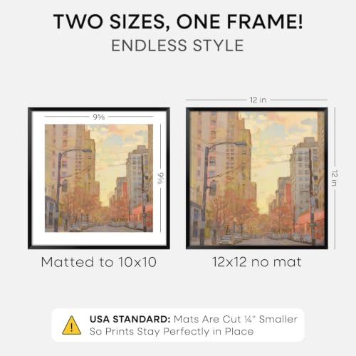 12x12 Black Picture Frame