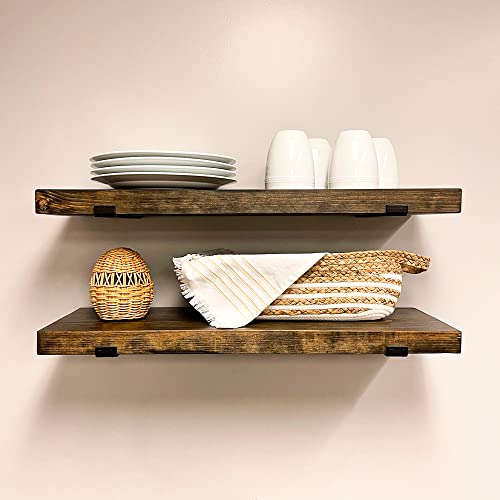 Rustic Shelves with J (2 Count)