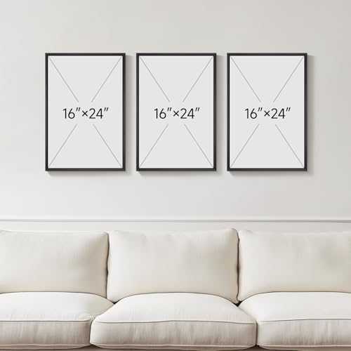 Framed Boho Neutral Minimalist Abstract Wall Art (3 Count)