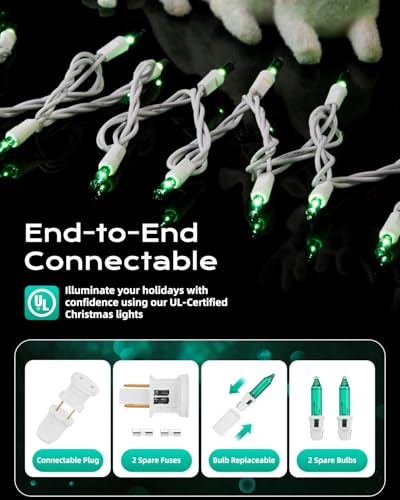 Green Christmas String Lights (100 Count)