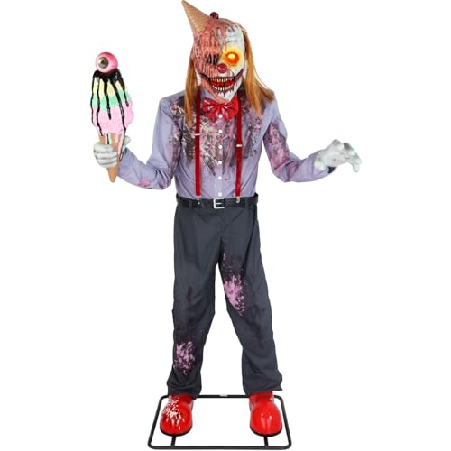 6.9 Ft. I Scream Clown Animatronic (6.5 ft Scream Clown)