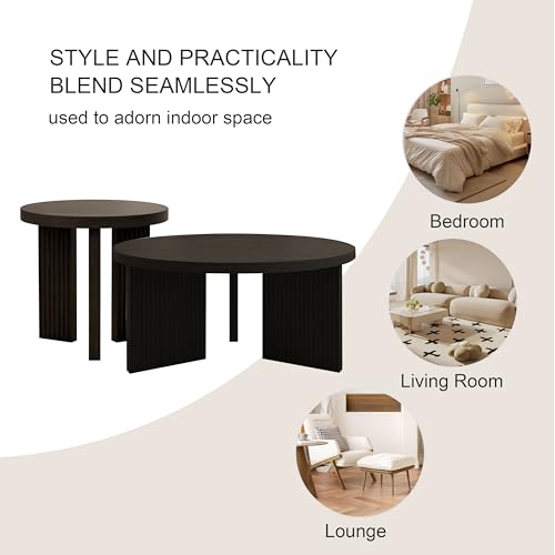 Nesting Coffee Table Set of 2
