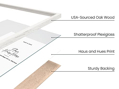 White Oak Wood 24x36 Picture Frames