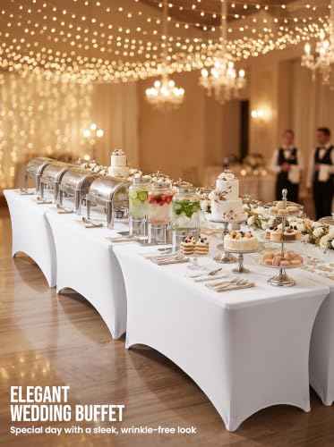 Bulk 10 Pack 6Ft Tablecloths for Hotels (10 Count)