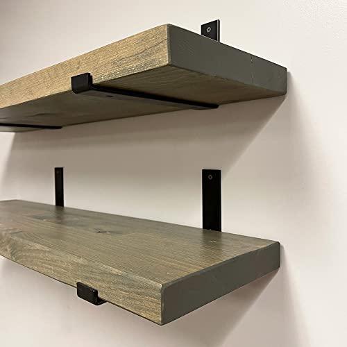 Rustic Shelves with J (2 Count)
