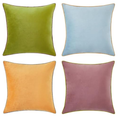 Decorative Throw Pillow Covers Cushion Cases (4 Count)
