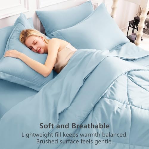 Full Size Comforter Sets Light Blue