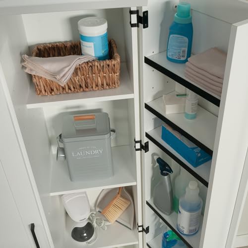 HomePlus Kitchen Storage Pantry Cabinet with Swing Door Storage and Adjustable Shelves