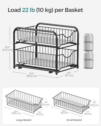 2 Tier Pull Out Cabinet Organizers