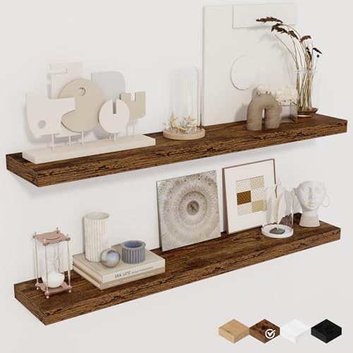 36Inch Floating Shelves for Wall 2 Pack Wood Shelves for Kitchen (2 Count)