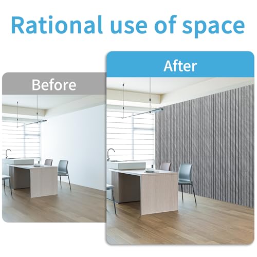 Six Grid Design Slim Slat Wall Panel